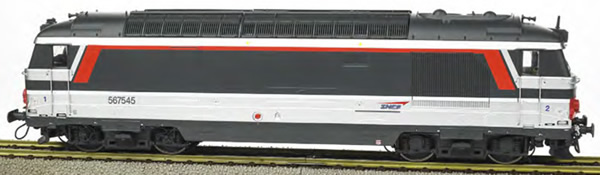REE Modeles MB-099S - French Diesel Locomotive Class BB 67545 of the SNCF, LONGUEAU, Multiservice Color Era V - DCC Sound